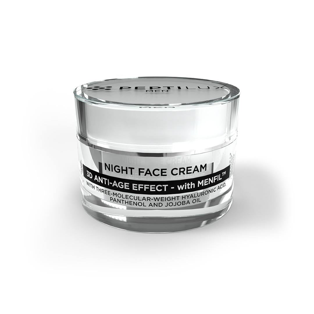 PEPTILUX MEN – NACHTCREME „3D ANTI-FALTEN-EFFEKT“ MIT MENFIL™ - 50 ML