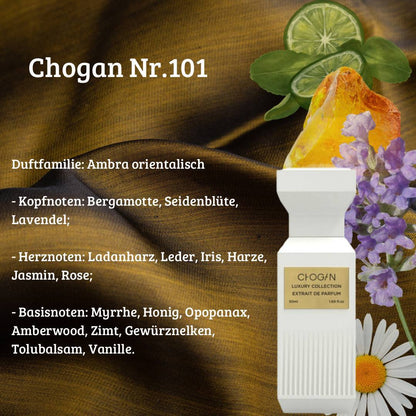 Luxury Unisex Parfüm - Chogan Nr. 101 **Velvet Amber Skin** - Sparfüm - Home of Fragrances