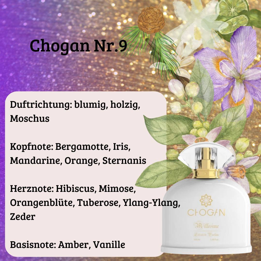 Damen Parfüm - Chogan Nr. 09 **Iris Nobile Sublime** - Sparfüm - Home of Fragrances