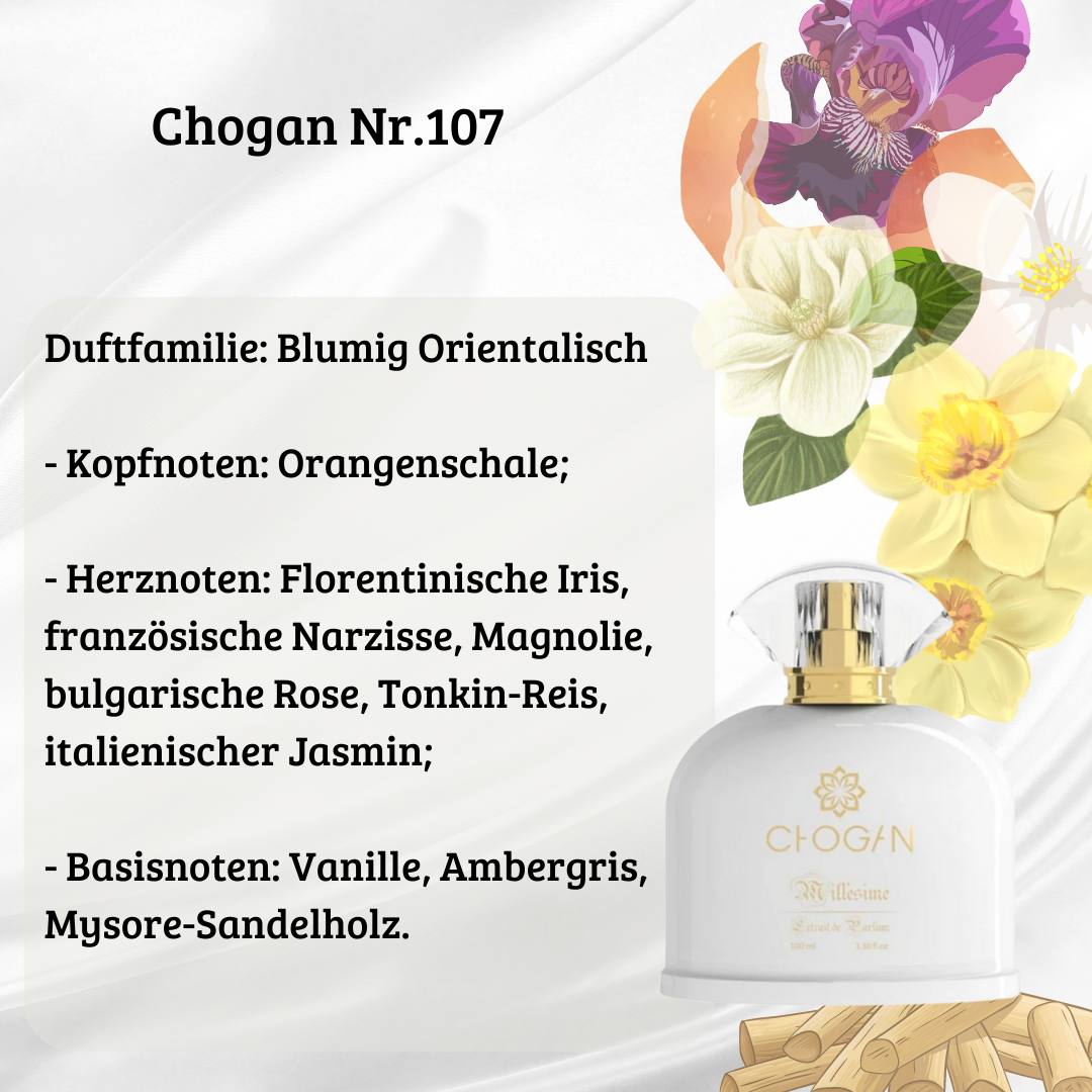 Damen Parfüm - Chogan Nr. 107 **Love in White** - Sparfüm - Home of Fragrances